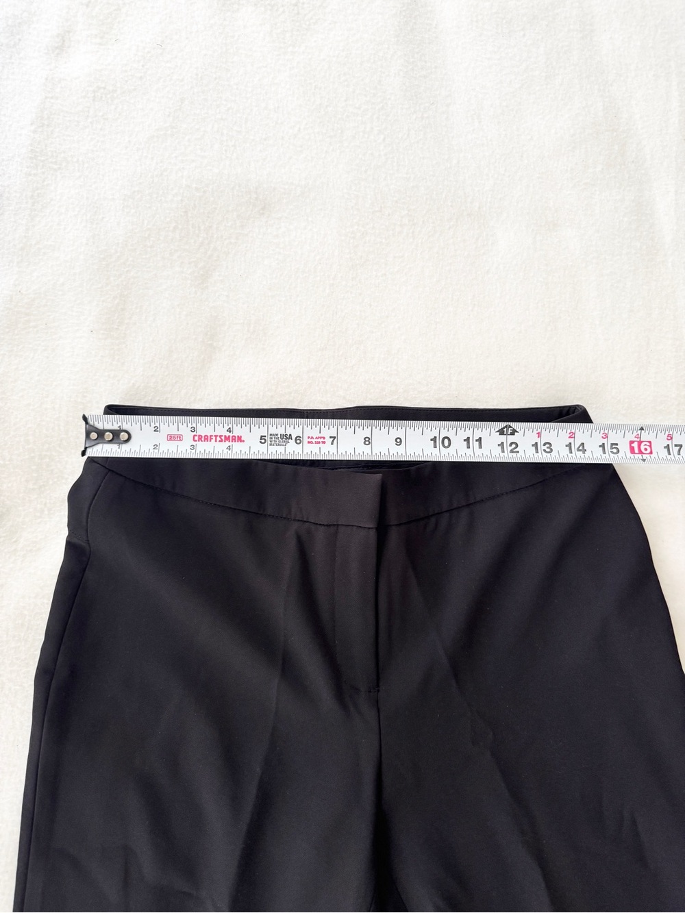 Vintage Cynthia Rowley Ruffle Flare Bottom Pants Black Size 6 career classic - Picture 5 of 7